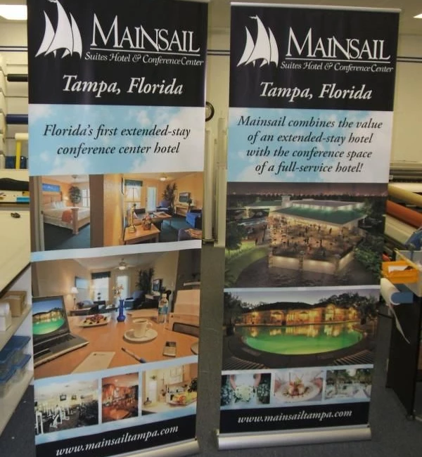 BS023 - Custom Banner Stand for Real Estate
