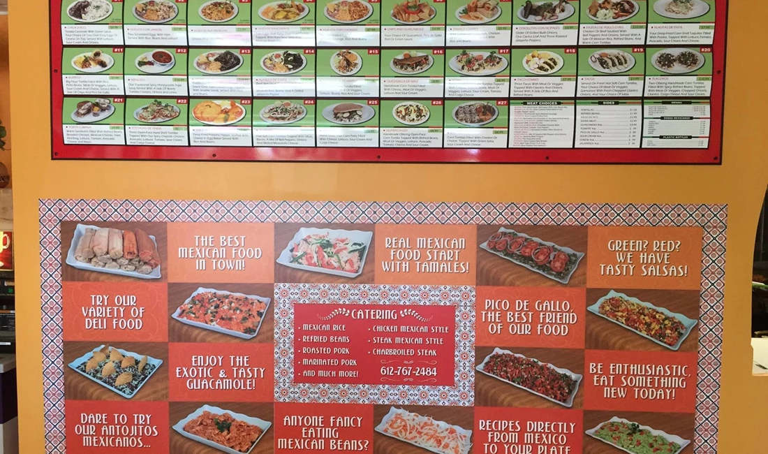 Menu Signs and Price List Signage