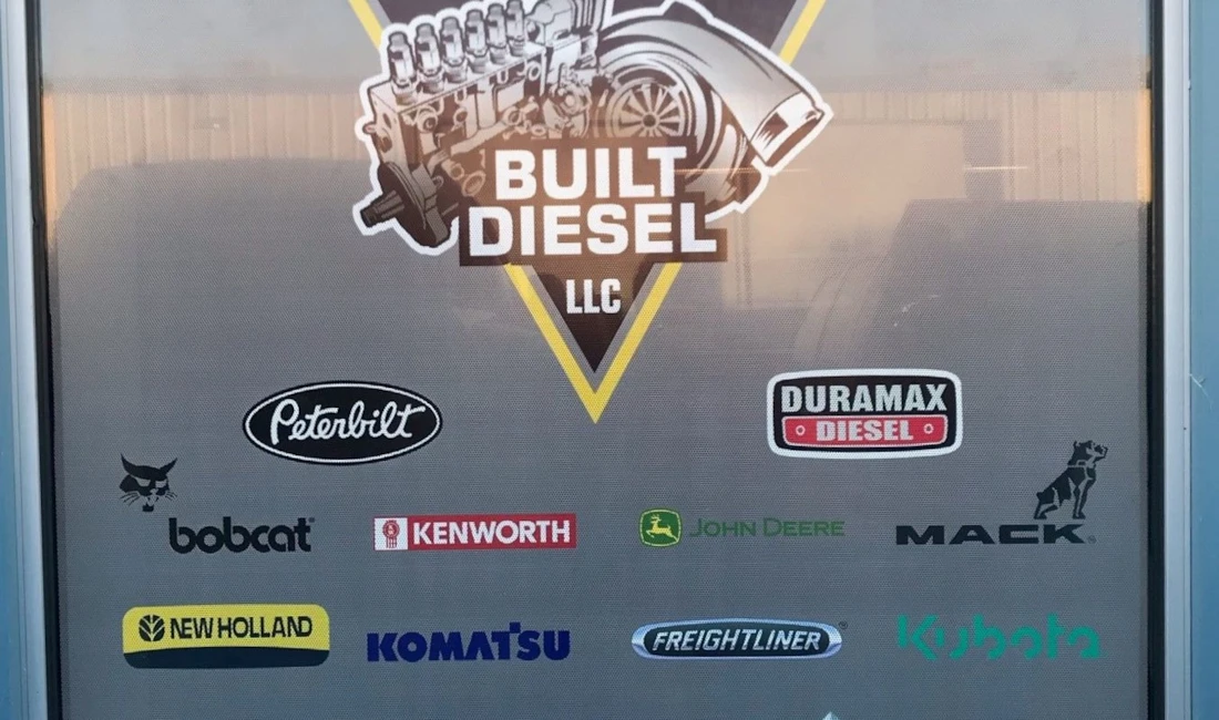 Privacy Window Film with Logos