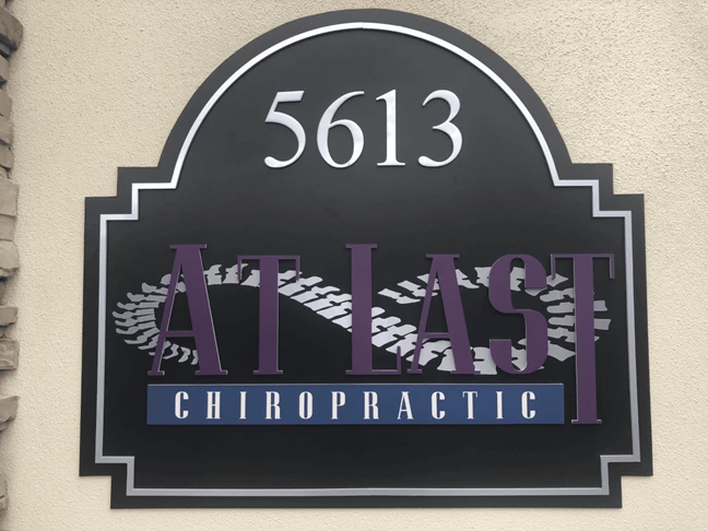 At Last Chiropractic 3D Signs & Dimensional Letters