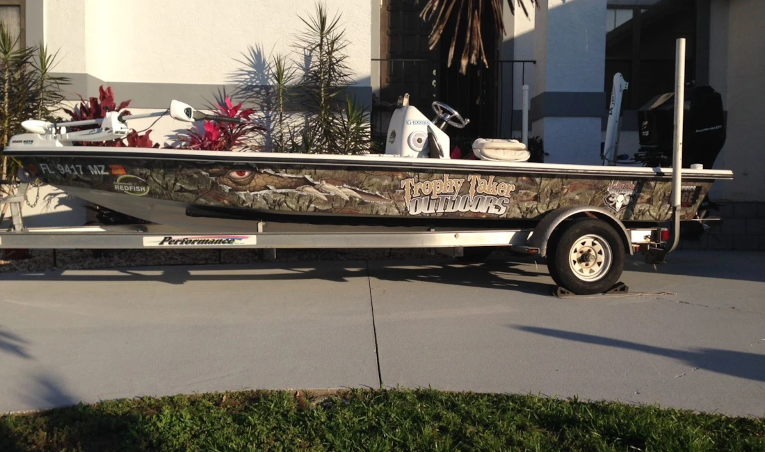 Trophy Taker Outdoors Boat Wrap