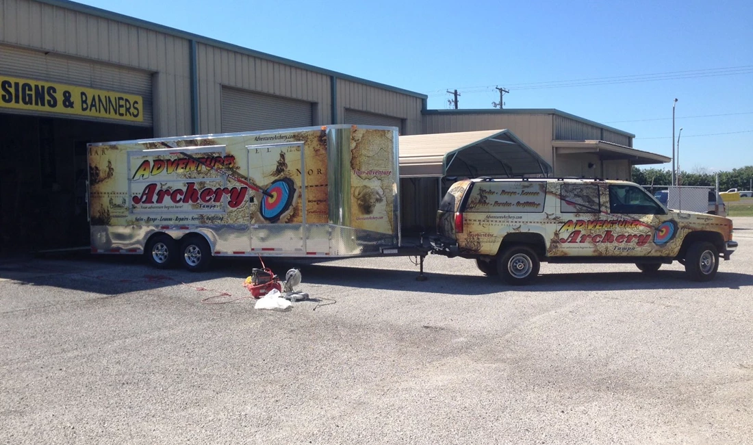 Adventure Archery Truck and Trailer Wraps