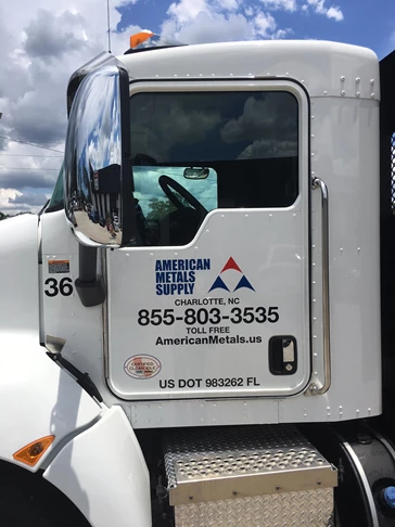 American Metals Truck Lettering