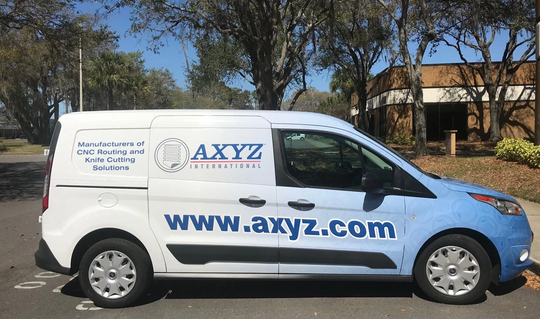 AXYZ Delivery Truck Wrap