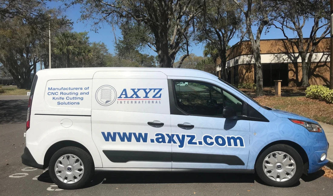 AXYZ Delivery Truck Wrap