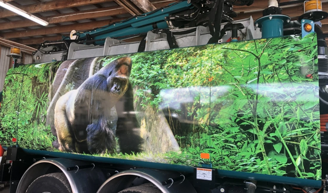 Bay Area Environmental Services Gorilla Truck Wrap