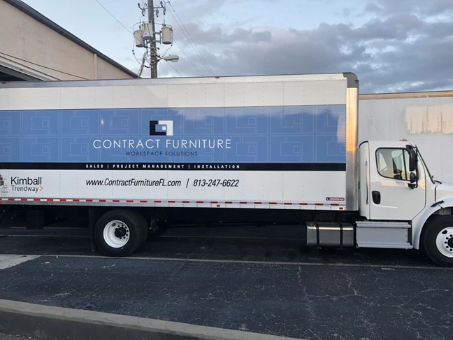 Contract Furniture Truck Full Vehicle Wrap