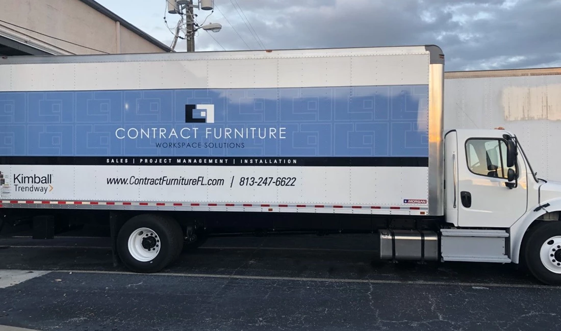 Contract Furniture Truck Full Vehicle Wrap