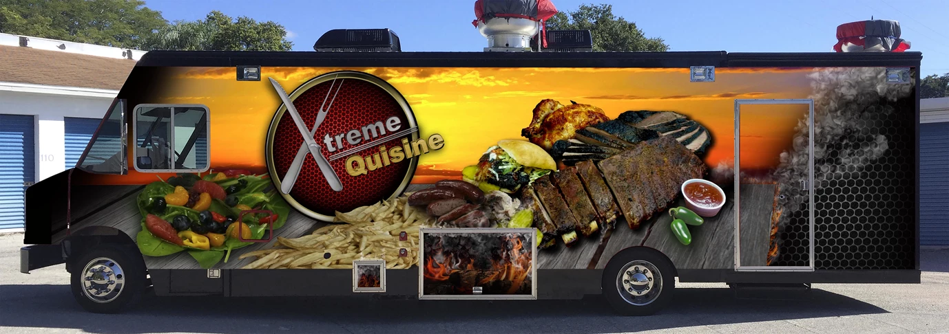 XTreme Quisine Food Truck Wrap