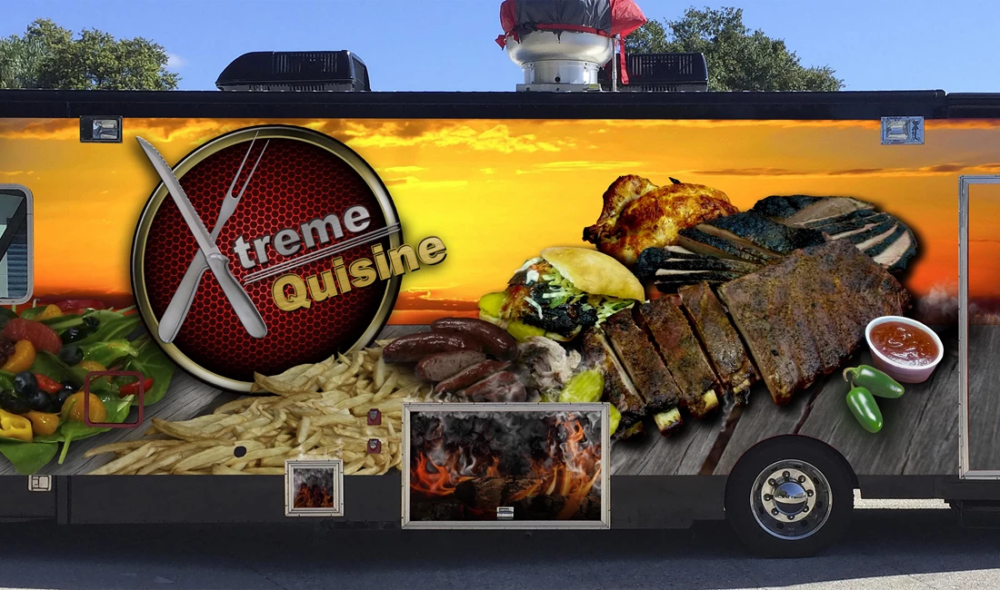 XTreme Quisine Food Truck Wrap
