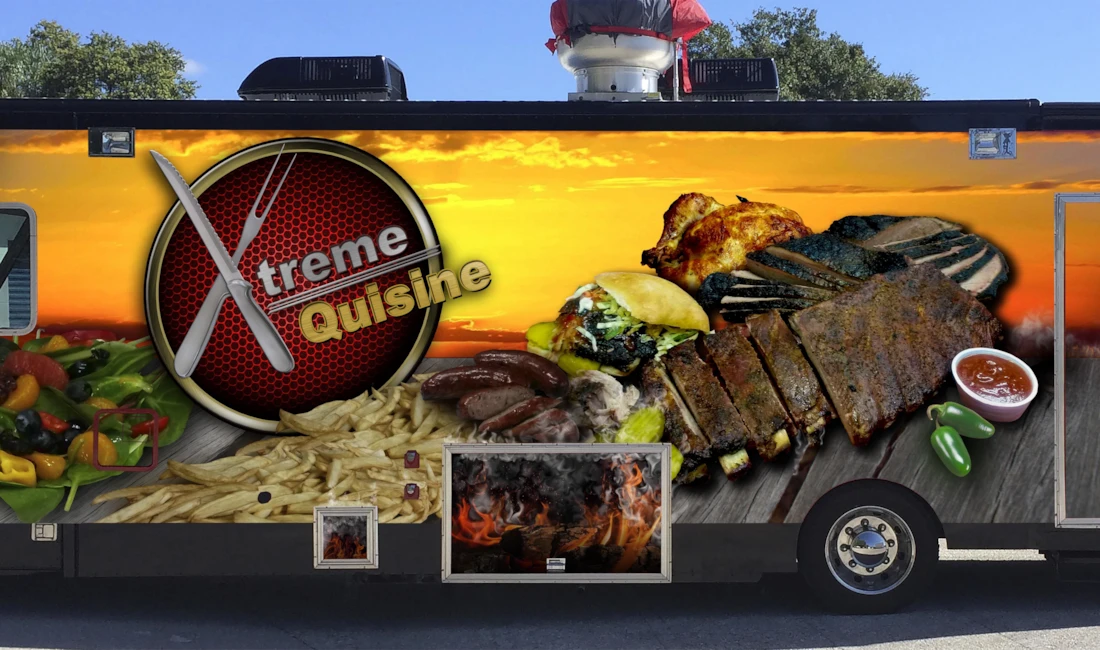 XTreme Quisine Food Truck Wrap
