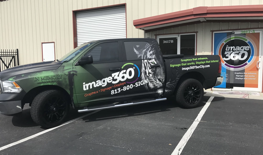 Image360 Tampa Ybor City Matte Truck Wrap