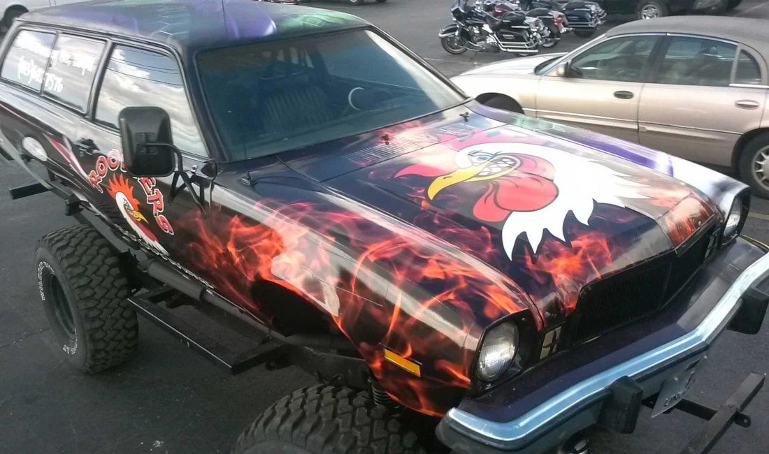 Roosters Bar Truck Wrap