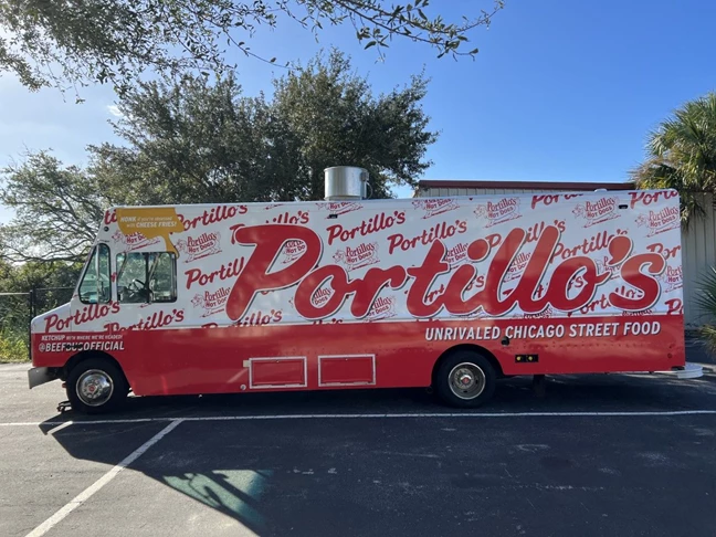 Portillos Hot Dog Food Truck Wrap Full Vehicle Wraps