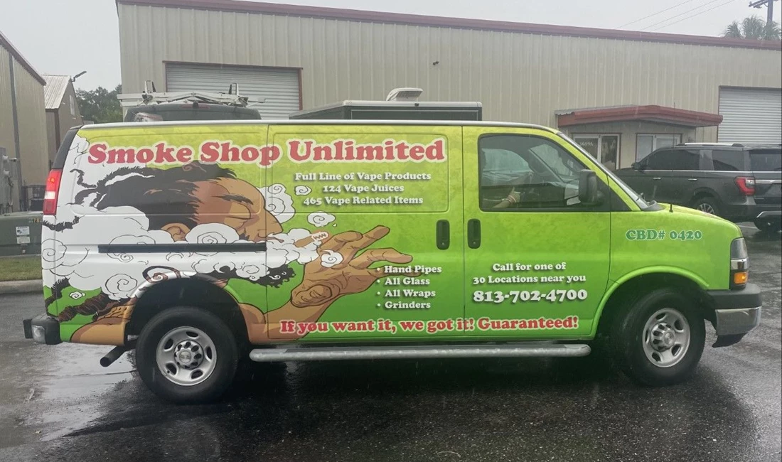 Smoke Shop Unlimited Van Wrap Full Vehicle Wraps