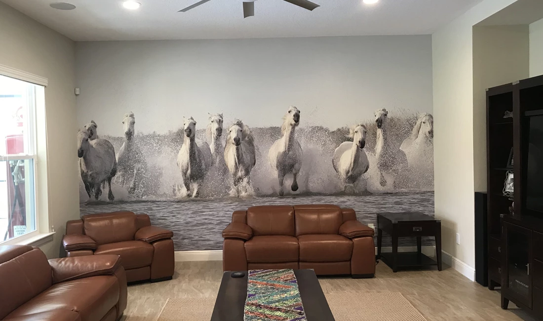Decals and Custom Appliques iI360 Tampa Ybor City HiRes Horse Wall Mural