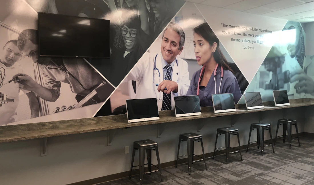 Computer Room at Junior Achievement Wall Mural