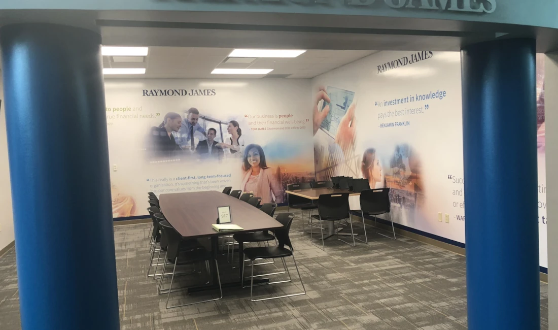 Raymond James Mural at Junior Achievement Wall Mural