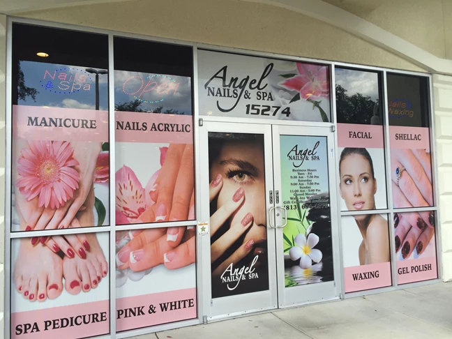 Angel Nails & Spa Window Decals, Signage & Graphics