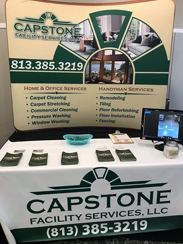 Capstone Facility Services Tradeshow Booth