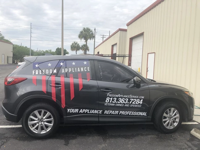 Freedom Appliance Vehicle Graphics and Lettering
