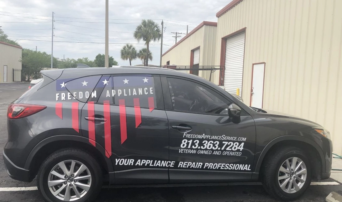 Freedom Appliance Vehicle Graphics and Lettering