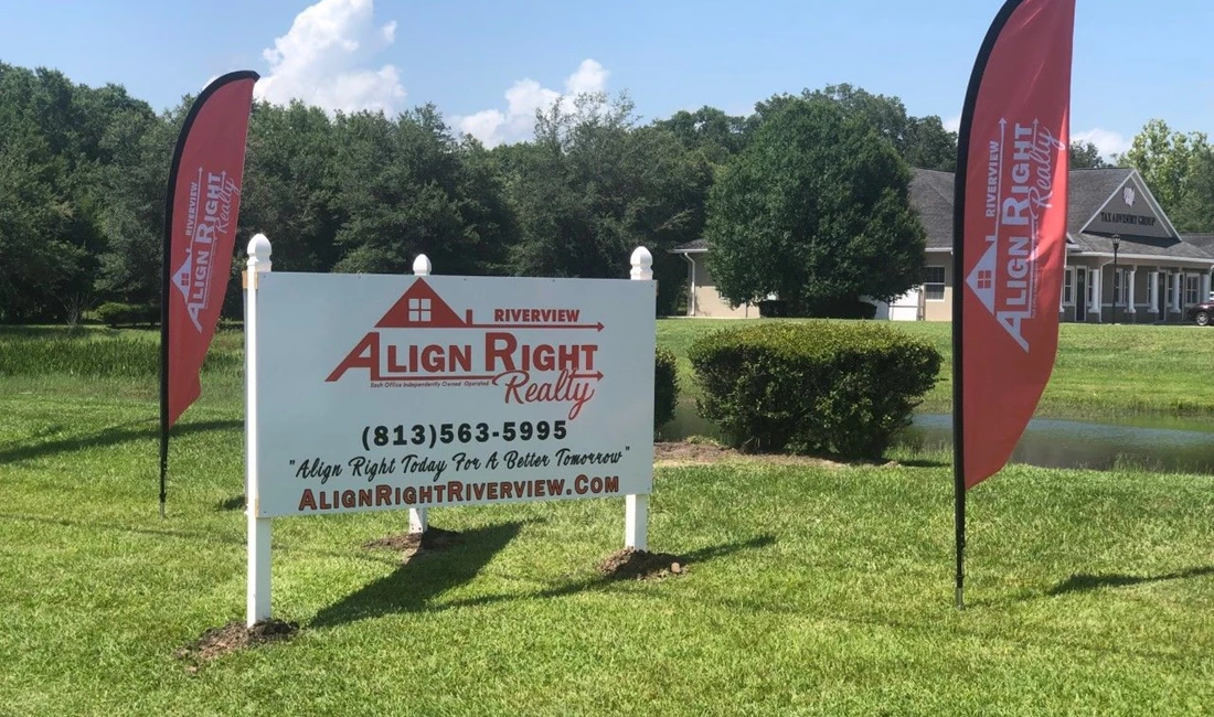 Align Right Realty Post and Panel Custom Signs & Signage