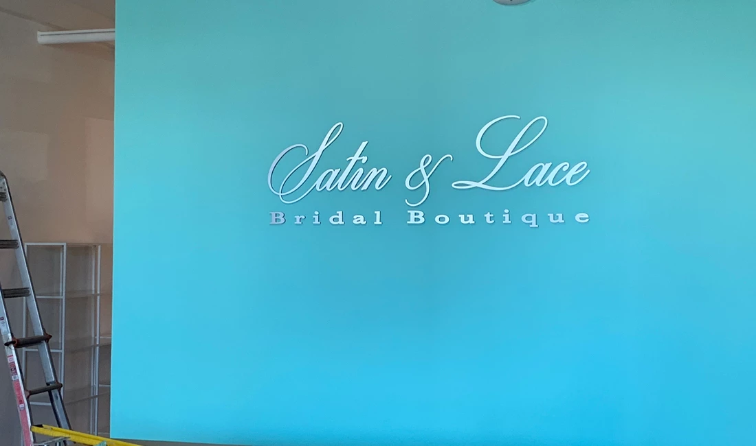 Satin and Lace Bridal Boutique 3D Signs & Dimensional Letters & Logos