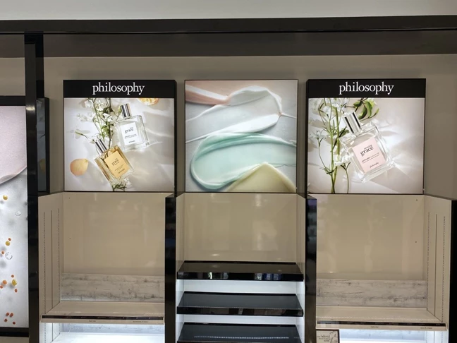 Macys Philosophy Perfume Point of Purchase Interior Signage & Indoor Signs