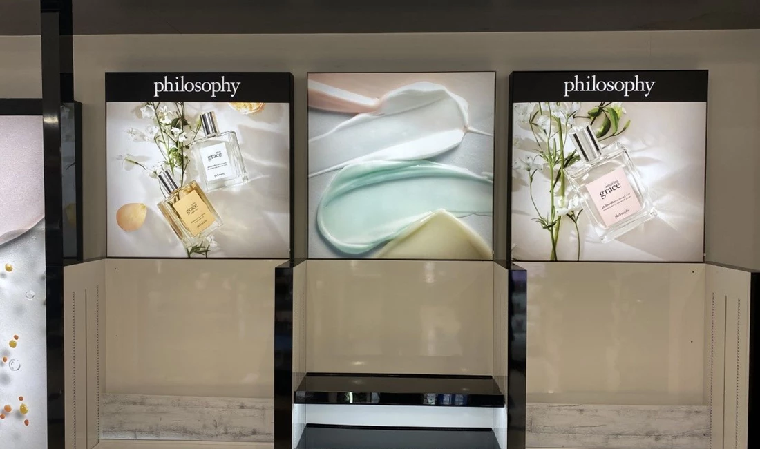 Macys Philosophy Perfume Point of Purchase Interior Signage & Indoor Signs