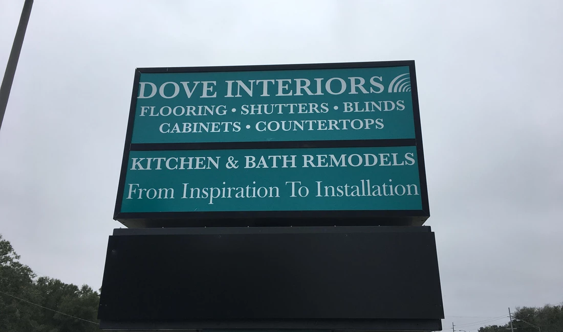 Dove Interiors Exterior & Outdoor Signage