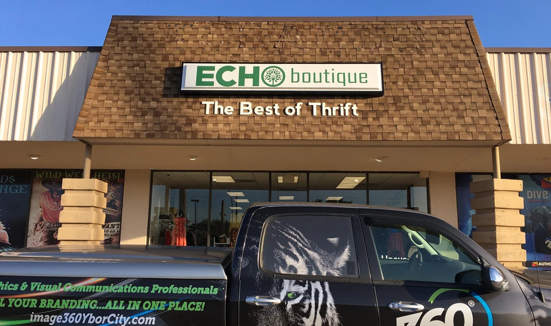 Echo Boutique Exterior & Outdoor Signage