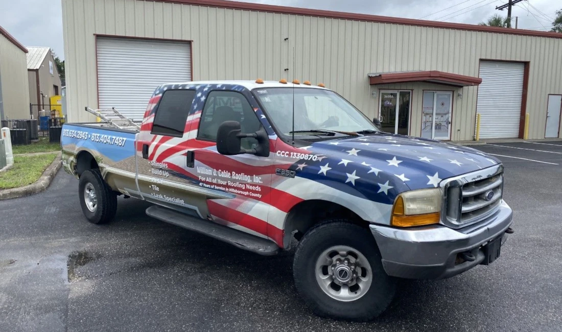 William J Cable Roofing Fleet Graphics & Wraps