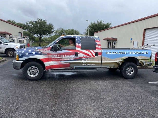 William J Cable Roofing Fleet Graphics & Wraps