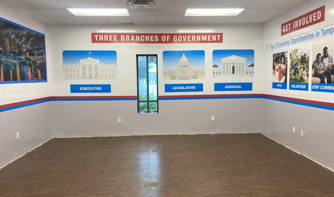 City Hall at Junior Achievement Wall Graphics, Murals, and Custom Wallpaper