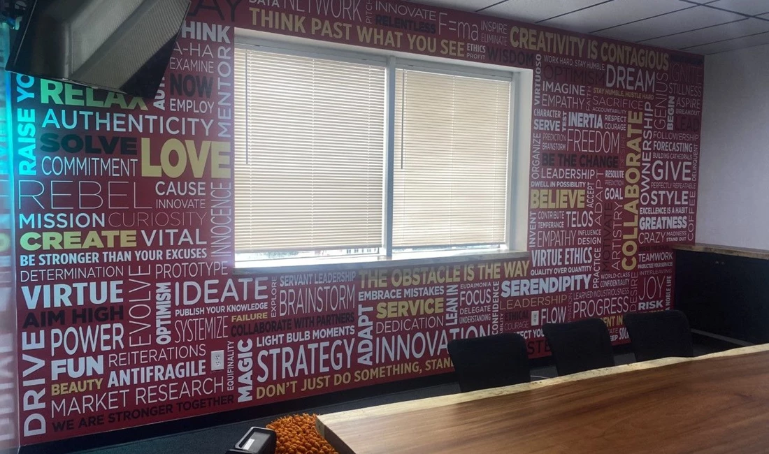 Conference Room Wall Graphics, Murals, and Custom Wallpaper