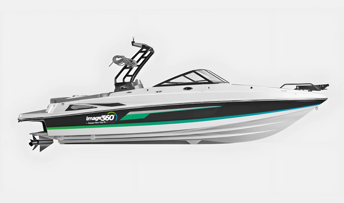 Give your boat a custom look with durable vinyl wraps from Image360 Ybor City in Tampa, FL. Perfect for enhancing your vessels style while providing protection from the elements!