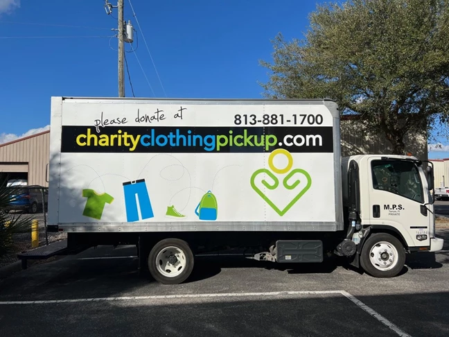 Charity Clothing Fleet Wraps and Graphics