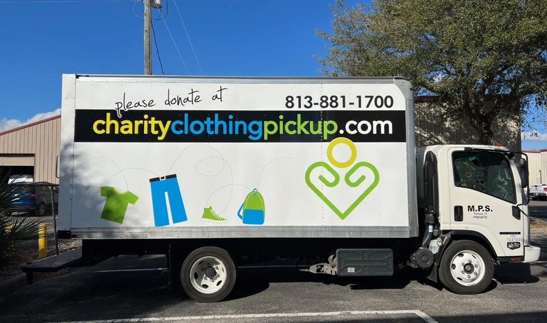 Charity Clothing Fleet Wraps and Graphics