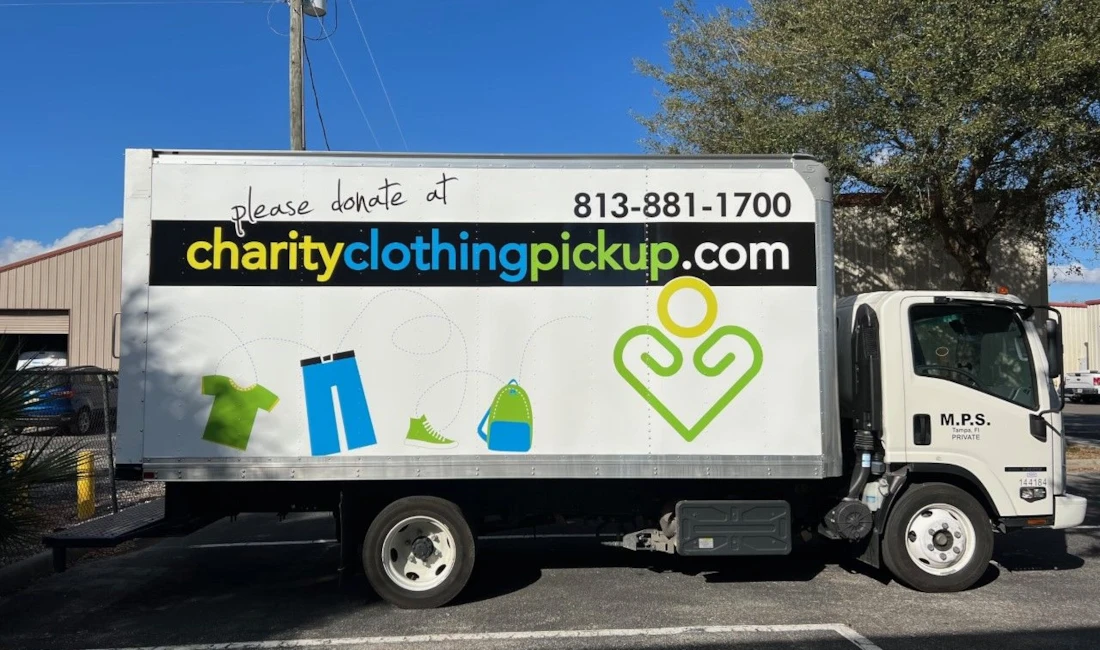 Charity Clothing Fleet Wraps and Graphics