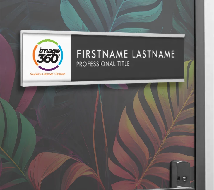Create a polished and organized office environment with name plates and directories from Image360 Ybor City in Tampa, FL. Perfect for guiding visitors and enhancing your workspaces professionalism!